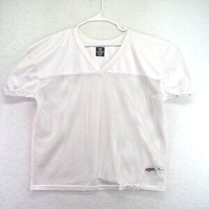 Schutt Varsity Mens Size Medium White Mesh Football Practice Jersey